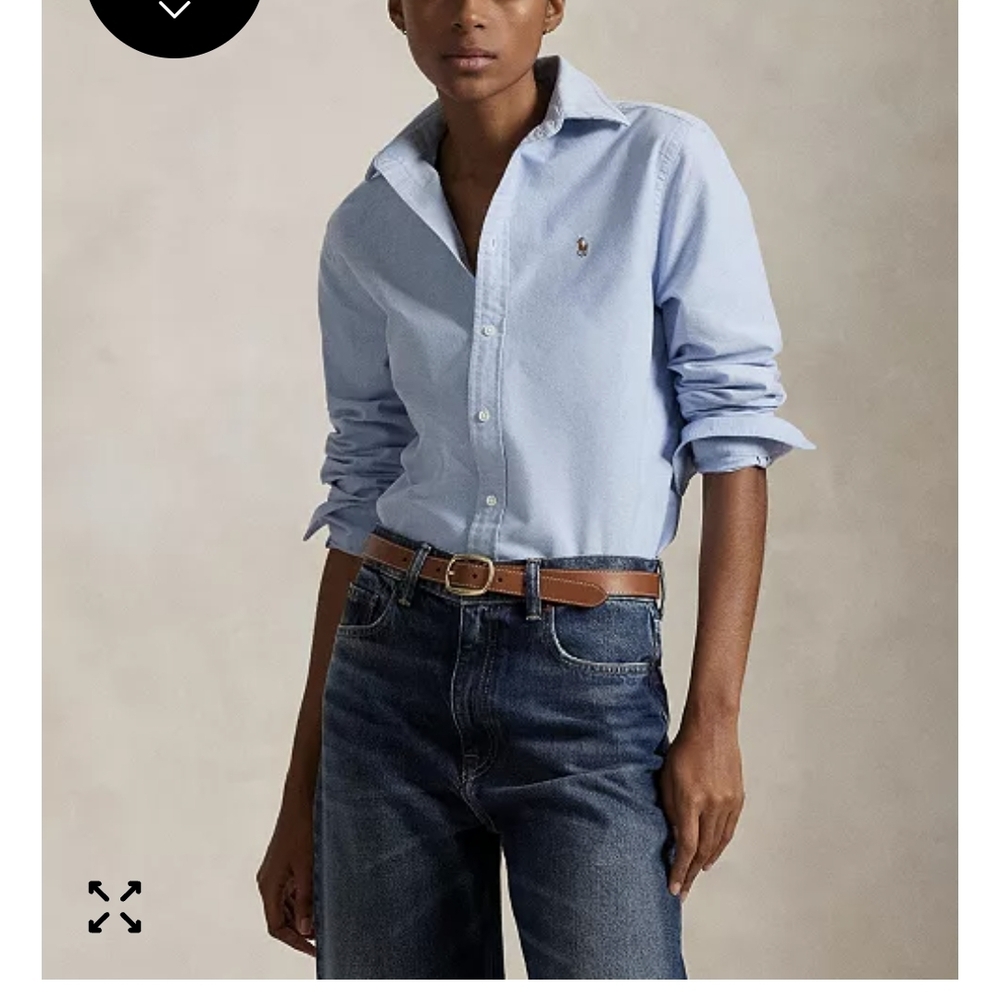 Ralph Lauren Blue and White Striped Shirt